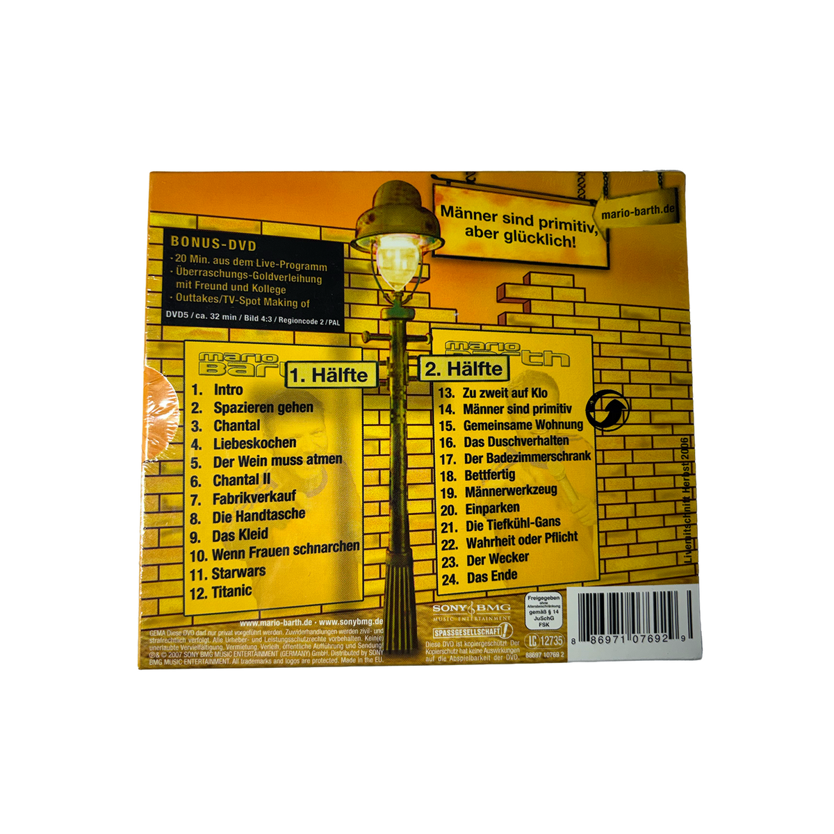 CD - Männer sind primitiv, LIVE (Limited Gold Edition)
