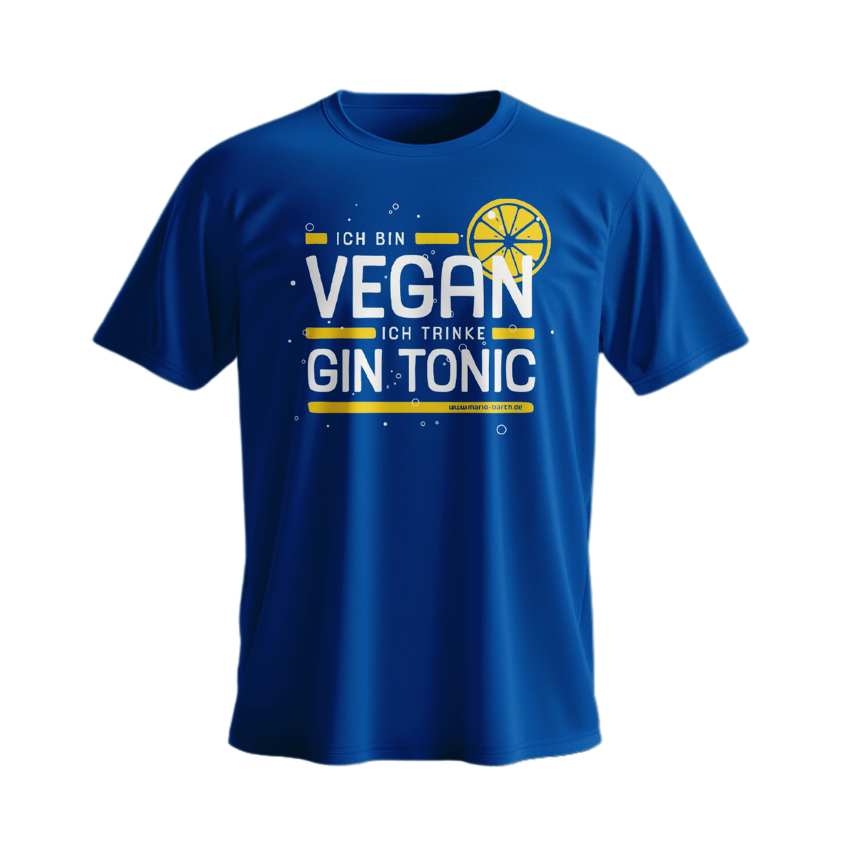 Männer Shirt - Ich bin vegan ich trinke Gin Tonic