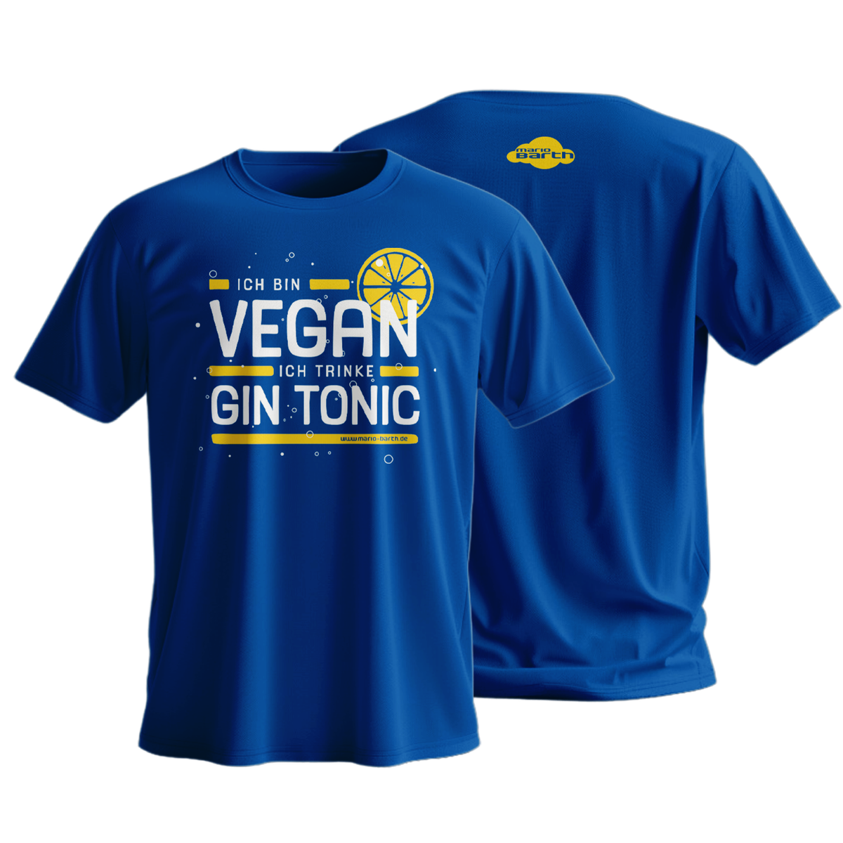 Männer Shirt - Ich bin vegan ich trinke Gin Tonic