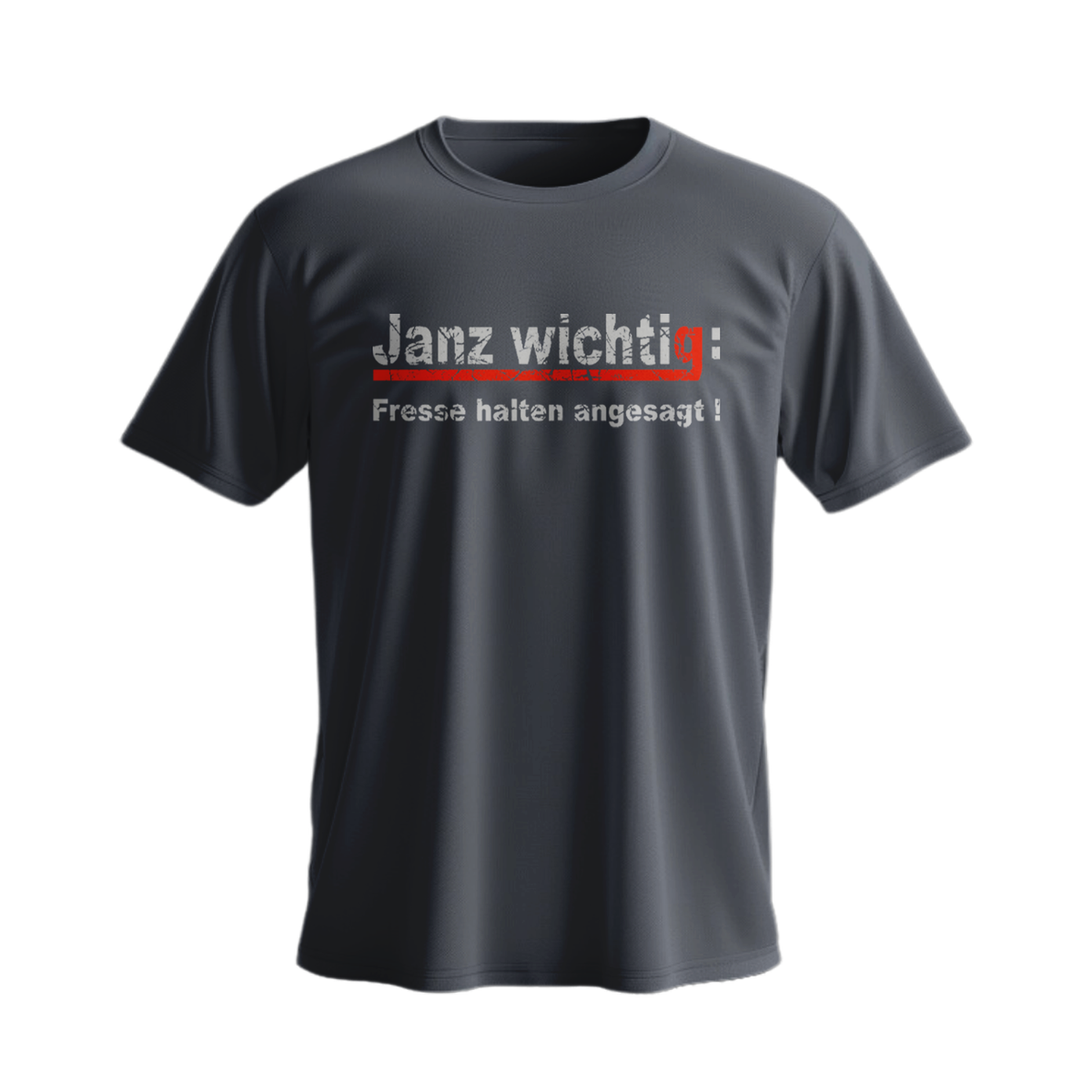 Männer Shirt - Janz wichtig: Fresse halten angesagt!